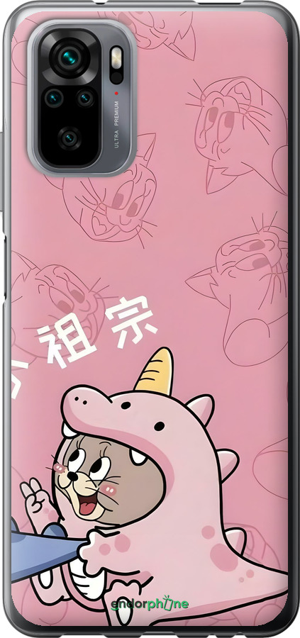 Силіконовий чехол Том і джеррі 2 для Xiaomi Redmi Note 10 - 6359u-2277 изображение 