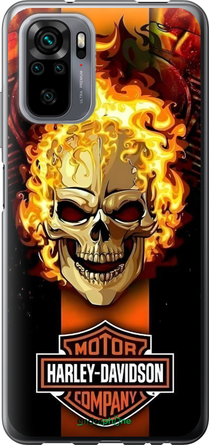 Силіконовий чехол Харлей девидсон для Xiaomi Redmi Note 10 - 6370u-2277 изображение 