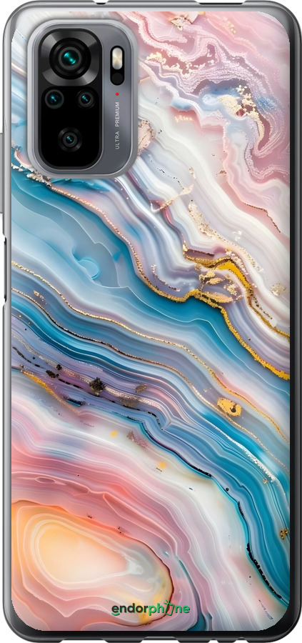 Силіконовий чехол Мрамор красивый для Xiaomi Redmi Note 10 - 6376u-2277 изображение 
