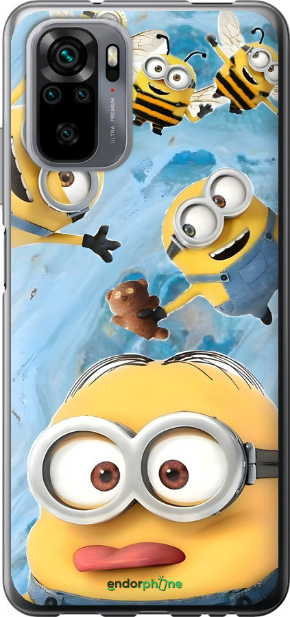 Силіконовий чехол Миньоны для Xiaomi Redmi Note 10 - 6386u-2277 изображение 