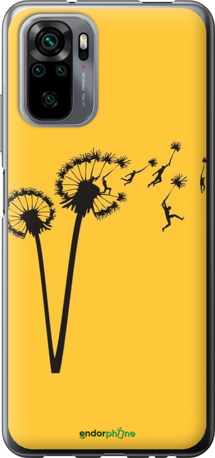 Силіконовий чехол Мінімалізм кульбаби для Xiaomi Redmi Note 10 - 6449u-2277 изображение 