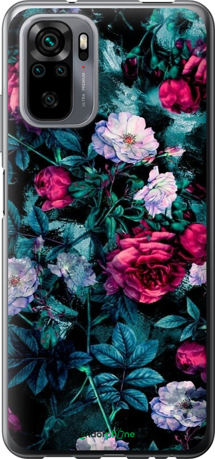 Силиконовый чехол Сад и розы для Xiaomi Redmi Note 10 - 6483u-2277 изображение 