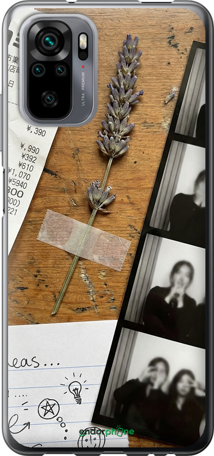 Силиконовый чехол Aesthetic Scrapbook Collage для Xiaomi Redmi Note 10S - 6773u-2577 изображение 