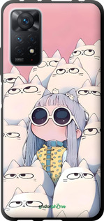 TPU чехол Малышка с котами для Xiaomi Redmi Note 11 Pro - 6295b-2512 изображение 