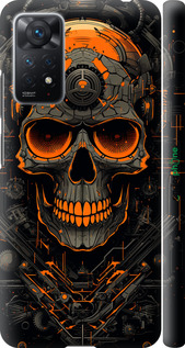 3D пластиковий матовий чехол Череп для Xiaomi Redmi Note 12 Pro - 5952m-3019 изображение 
