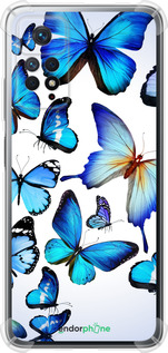 Силикон с усиленными углами чехол Бабочки для Xiaomi Redmi Note 11 Pro - 6023sp-2512 изображение 