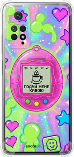 Силіконовий протиударний с посиленими кутами чехол Y2K Aesthetic Retro Pet: Годуй мене кавою для Xiaomi Redmi Note 12 Pro - 6784sp-3019 изображение 