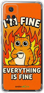 Силіконовий протиударний с посиленими кутами чехол Funny Cat для Xiaomi Redmi Note 11 Pro - 6786sp-2512 изображение 