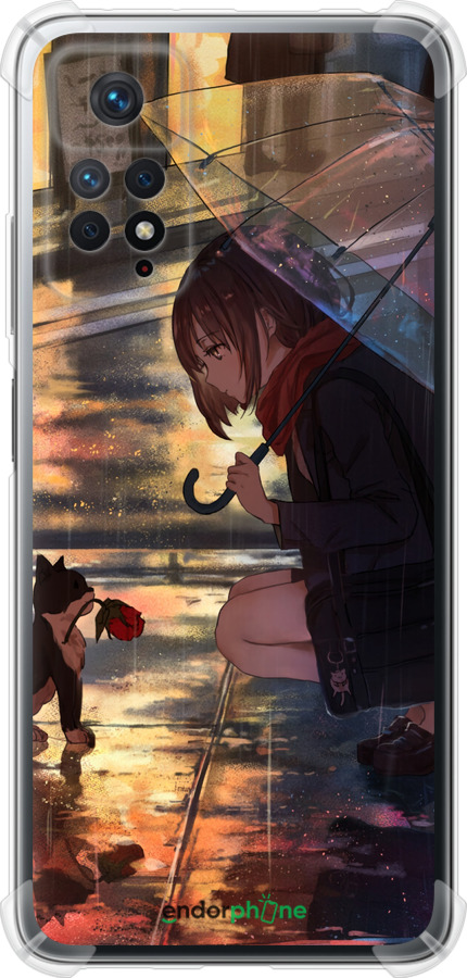 Силикон с усиленными углами чехол Anime для Xiaomi Redmi Note 11 Pro - 6609sp-2512 изображение 