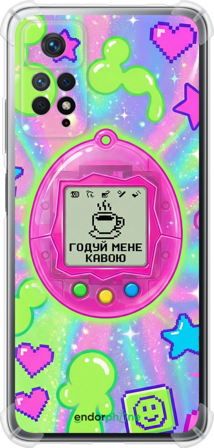Силіконовий протиударний с посиленими кутами чехол Y2K Aesthetic Retro Pet: Годуй мене кавою для Xiaomi Redmi Note 12 Pro - 6784sp-3019 изображение 
