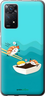 Силиконовый чехол Суши для Xiaomi Redmi Note 11 Pro - 6354u-2512 изображение 