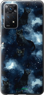 Силиконовый чехол Изображение Кошек с тёмной акварелью для Xiaomi Redmi Note 12 Pro - 6521u-3019 изображение 