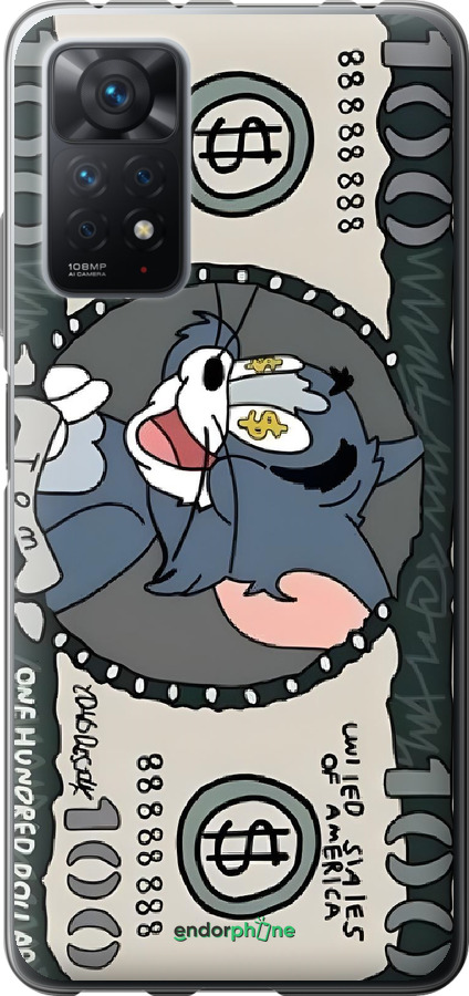 Силіконовий чехол Том и джерри для Xiaomi Redmi Note 11 Pro - 6291u-2512 изображение 