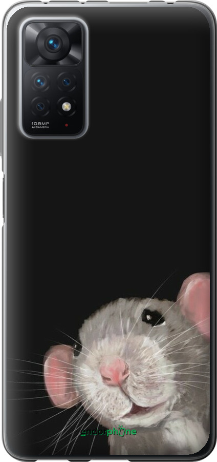 Силиконовый чехол The Peeking Rat для Xiaomi Redmi Note 12 Pro - 6442u-3019 изображение 