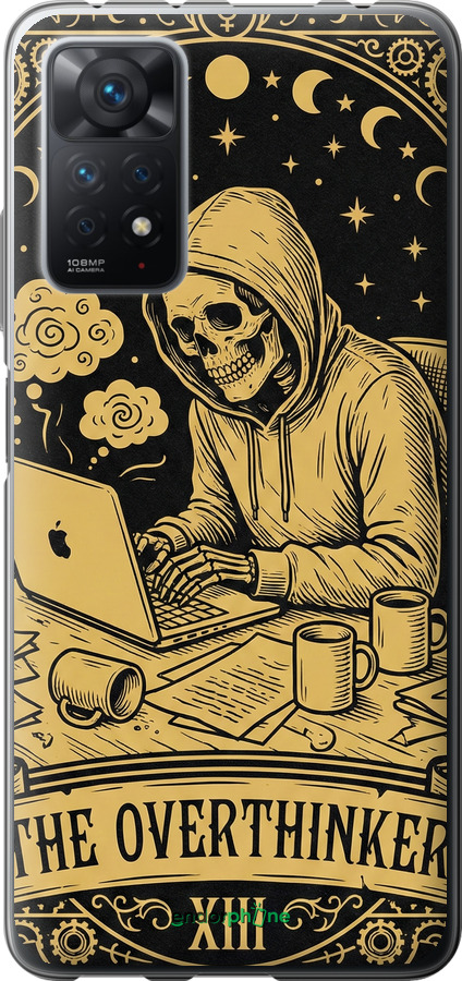 Силіконовий чехол The Overthinker для Xiaomi Redmi Note 11 Pro - 6774u-2512 изображение 