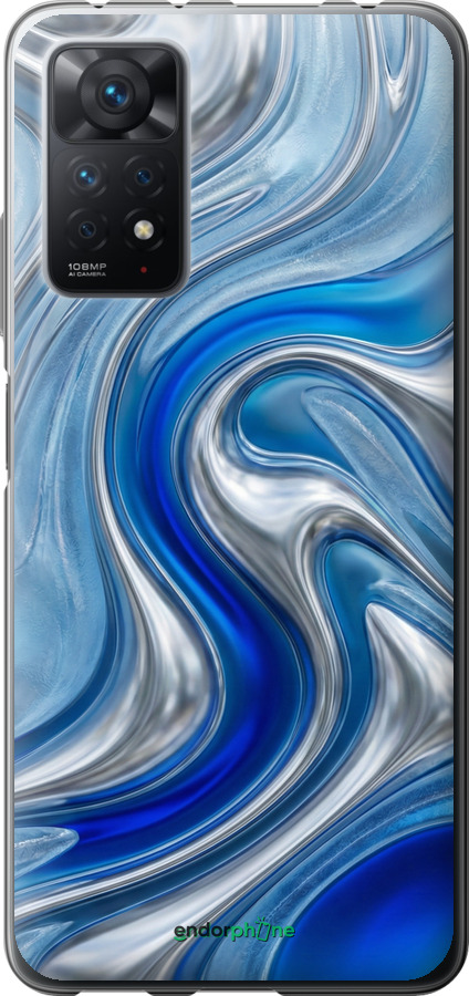 Силиконовый чехол Liquid Chrome для Xiaomi Redmi Note 11 Pro - 6781u-2512 изображение 