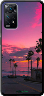 TPU чехол Пальмы для Xiaomi Redmi Note 11 - 5873b-2516 изображение 