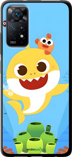 TPU чехол Бейби Шарк для Xiaomi Redmi Note 11S 4G - 6303b-3936 изображение 