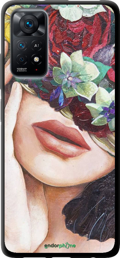 TPU чехол Head Flower для Xiaomi Redmi Note 11S 4G - 4460b-3936 изображение 