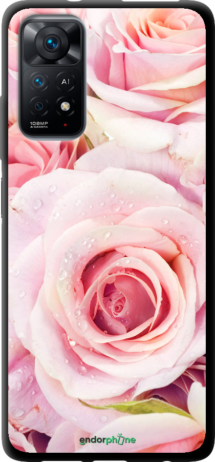 TPU чехол Троянди для Xiaomi Redmi Note 11S 4G - 525b-3936 изображение 