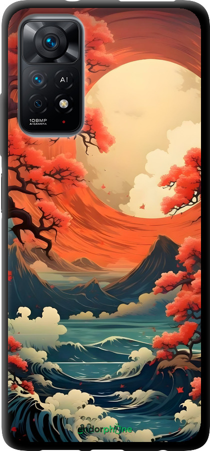 TPU чехол Природа японии для Xiaomi Redmi Note 11 - 6327b-2516 изображение 