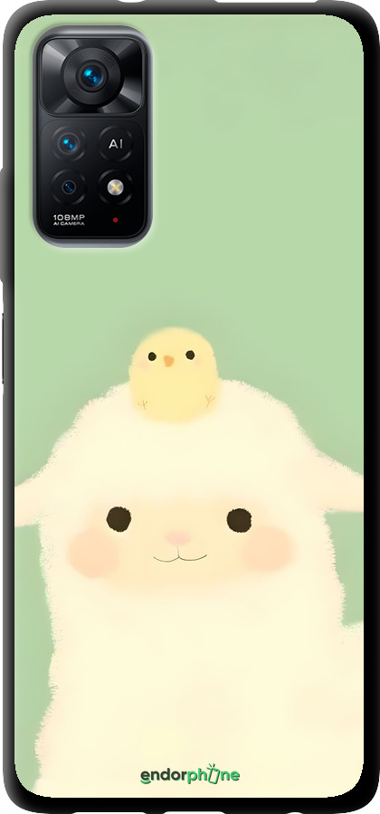 TPU чехол Барашек и ципленок для Xiaomi Redmi Note 11S 4G - 6369b-3936 изображение 