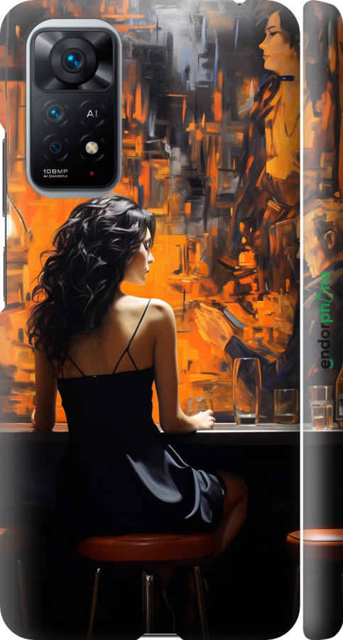 3D пластиковий матовий чехол Чохол для телефону для Xiaomi Redmi Note 11 - 5962m-2516 изображение 