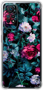 Силикон с усиленными углами чехол Сад и розы для Xiaomi Redmi Note 11 - 6483sp-2516 изображение 