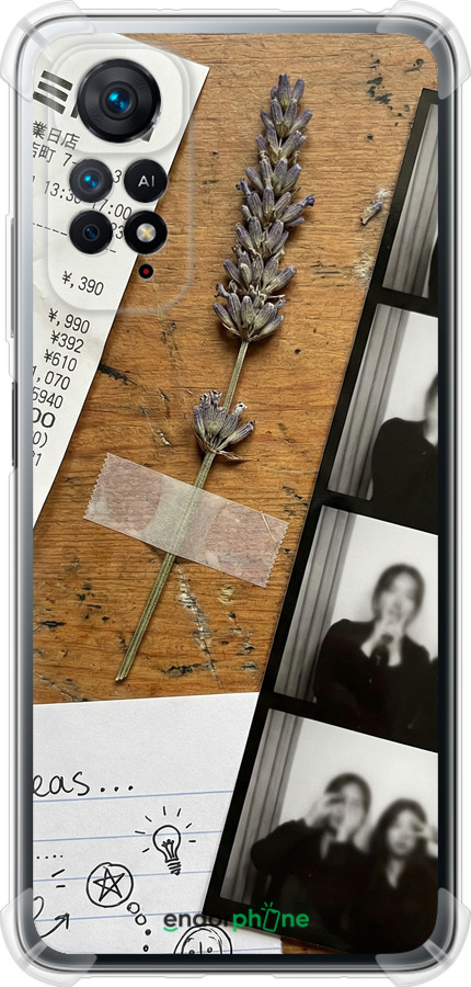 Силіконовий протиударний с посиленими кутами чехол Aesthetic Scrapbook Collage для Xiaomi Redmi Note 11 - 6773sp-2516 изображение 