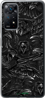 Силиконовый чехол Воронья ярость для Xiaomi Redmi Note 11 - 6474u-2516 изображение 
