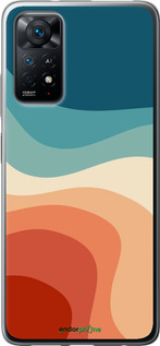 Силиконовый чехол В стиле ретро с волнами для Xiaomi Redmi Note 11 - 6531u-2516 изображение 