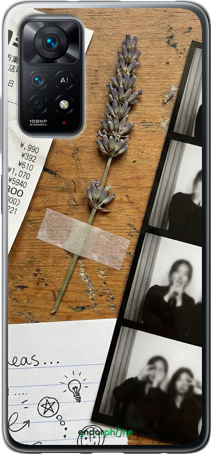 Силіконовий чехол Aesthetic Scrapbook Collage для Xiaomi Redmi Note 11 - 6773u-2516 изображение 
