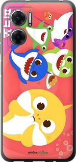 Силиконовый чехол Бейби Шаркс для Xiaomi Redmi 11 Prime 5G - 6305u-2872 изображение 