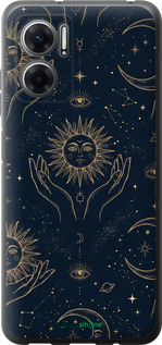 Силиконовый чехол Celestial Harmony: Sun & Moon Gold Mystic Pattern для Xiaomi Redmi Note 11E - 6778u-2634 изображение 
