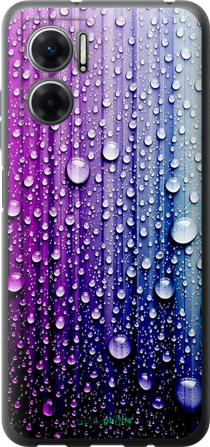 

Силіконовий чохол "Краплини води" для Xiaomi Redmi Note 11E, Синій