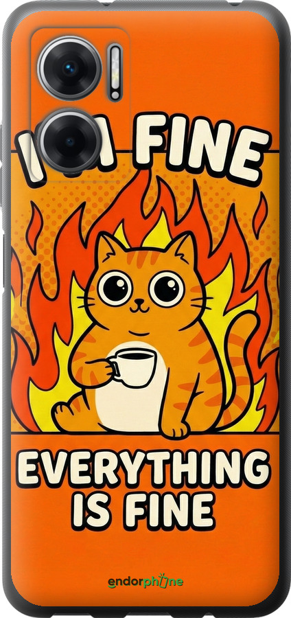 Силіконовий чехол Funny Cat для Xiaomi Redmi 11 Prime 5G - 6786u-2872 изображение 