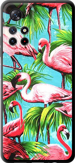 TPU чехол Tropical background для Xiaomi Redmi Note 11T 5G - 4016b-3850 изображение 