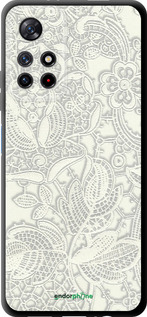 TPU чехол Белое кружево для Xiaomi Redmi Note 11T 5G - 4383b-3850 изображение 