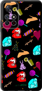 TPU чехол stickers для Xiaomi Redmi Note 11T 5G - 4757b-3850 изображение 