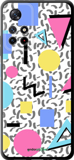 TPU чехол Color shapes для Xiaomi Redmi Note 11 5G - 4893b-3849 изображение 