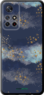 TPU чехол Ночь золотые звезды для Xiaomi Redmi Note 11 5G - 5421b-3849 изображение 