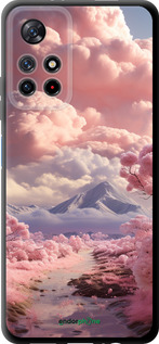 TPU чехол Розовые облака для Xiaomi Poco M4 Pro 5G - 5660b-3851 изображение 