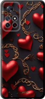 TPU чехол Сердечки для Xiaomi Redmi Note 11 5G - 5831b-3849 изображение 