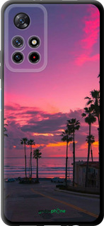 TPU чехол Пальмы для Xiaomi Redmi Note 11S 5G - 5873b-2890 изображение 