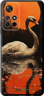 TPU чехол Лебідь для Xiaomi Redmi Note 11 5G - 5964b-3849 изображение 