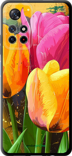 TPU чехол Намальовані тюльпани для Xiaomi Redmi Note 11 5G - 5990b-3849 изображение 
