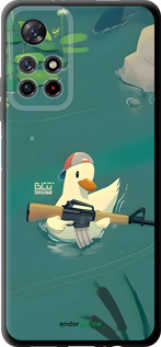 TPU чехол Каченя з автоматом для Xiaomi Redmi Note 11 5G - 6356b-3849 изображение 