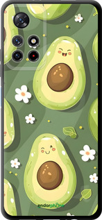 TPU чехол Авокадо для Xiaomi Redmi Note 11 5G - 6380b-3849 изображение 