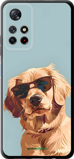 TPU чехол Пес в очках для Xiaomi Redmi Note 11T 5G - 6381b-3850 изображение 