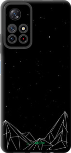 TPU чехол Чорно білі абстрактні гори для Xiaomi Redmi Note 11 5G - 6437b-3849 изображение 